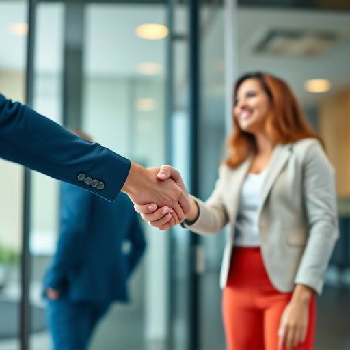 Immagine di due persone che stringono la mano, simbolo di collaborazione e partnership di successo