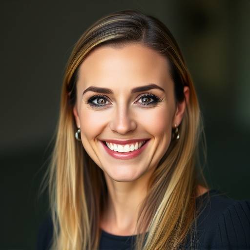 Ritratto di una donna, Elena Martini, con un sorriso soddisfatto